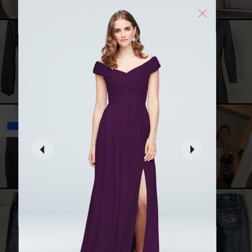 David’s bridal prom/bridesmaid dress in Plum
